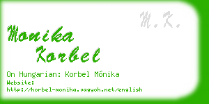 monika korbel business card