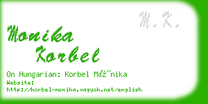 monika korbel business card